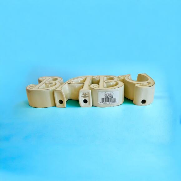 LENOX Baby Word Sculpture-Expressions-Shower Gift Nursery Decor-Gender Neutral - Picture 7 of 9